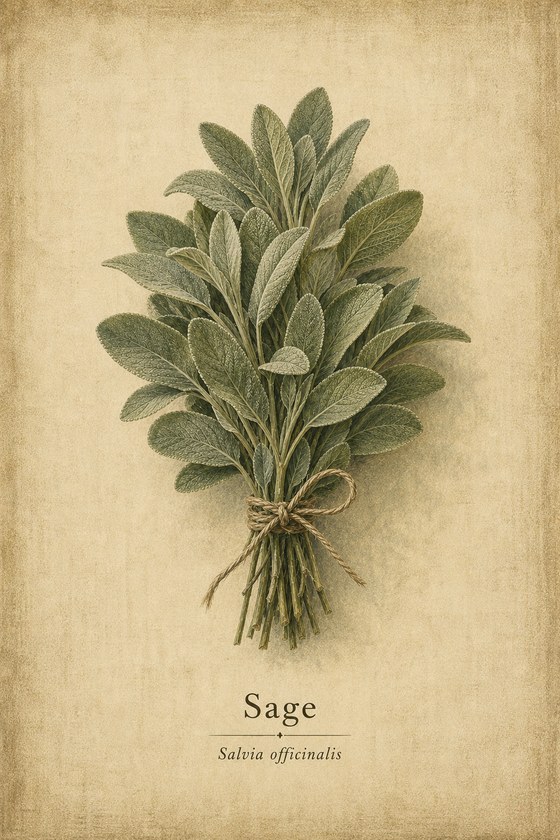 Sage poster for calm farmhouse kitchen decor